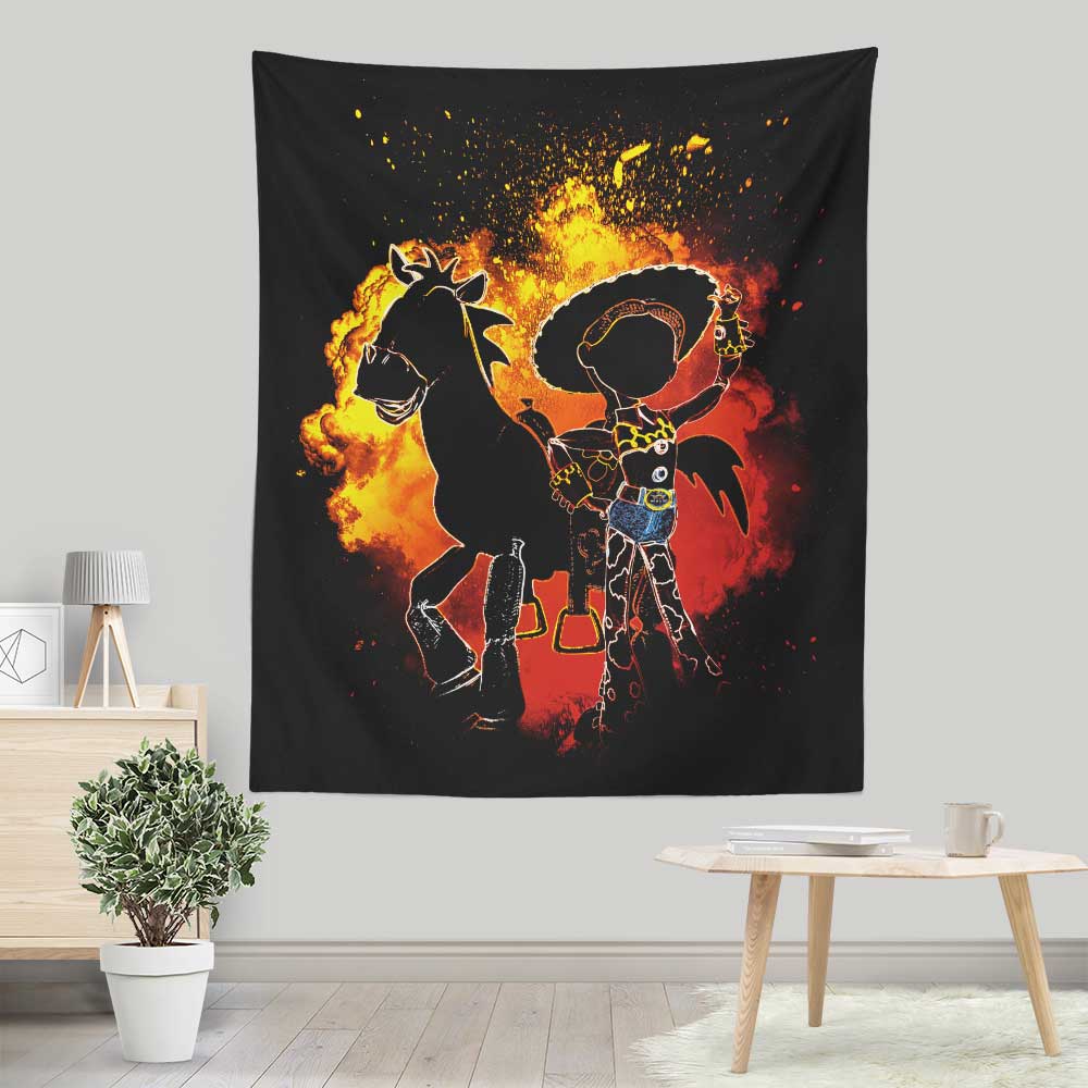 Donnie Illustrations' Cowgirl Spirit Lightweight Wall Tapestry