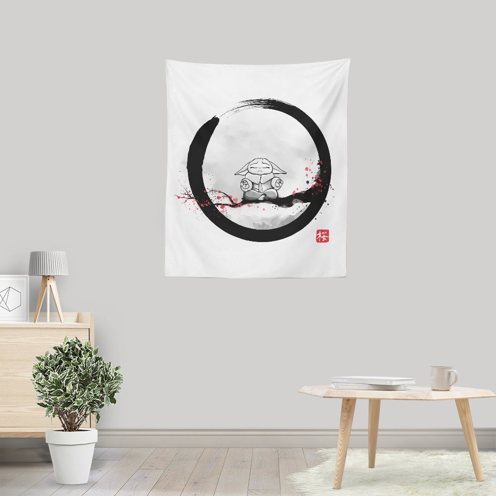 Retro Division's The Zen Kid Lightweight Polyester Wall Tapestry