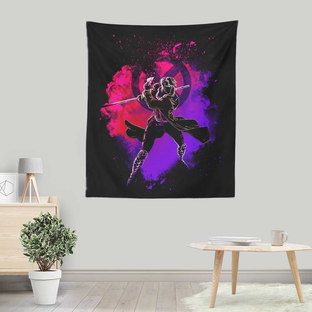 Vibrant Wall Tapestry - The Soul of the Kinetic Card Design