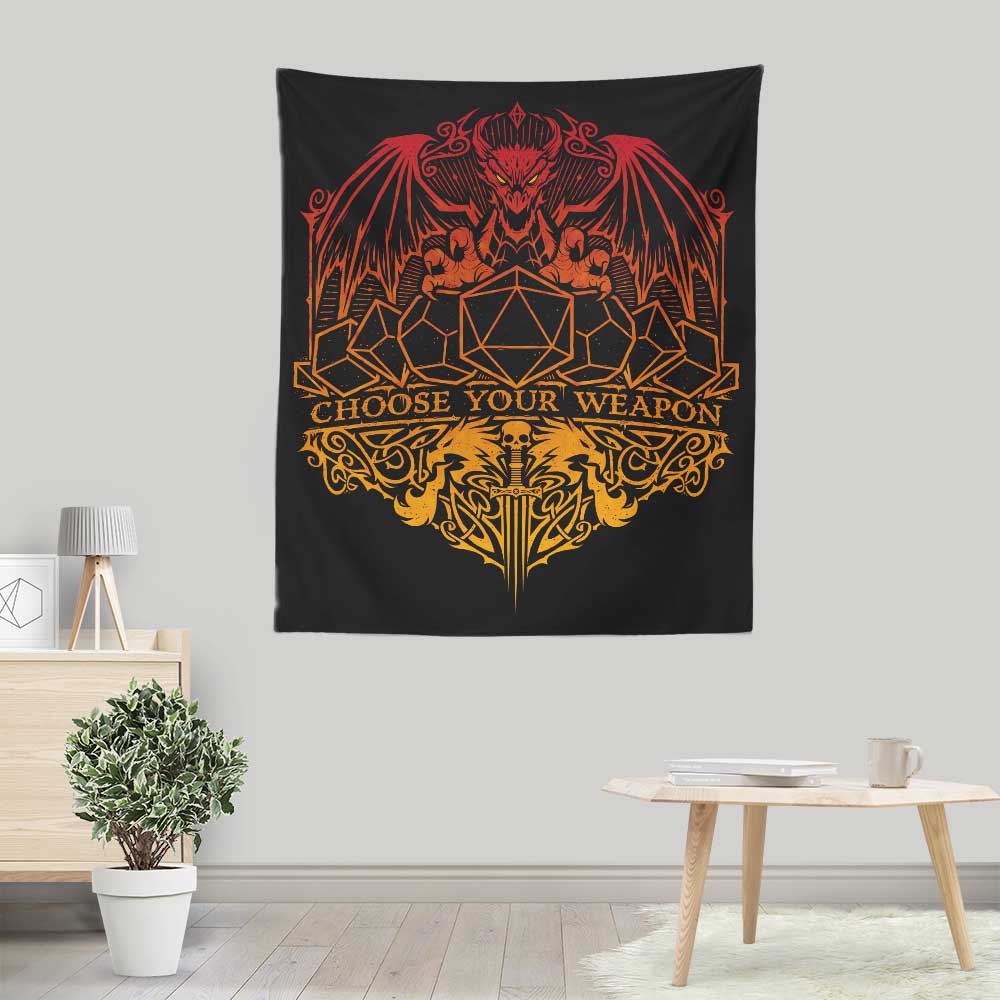 StudioM6 Choose Your Weapon Wall Decorative Tapestry