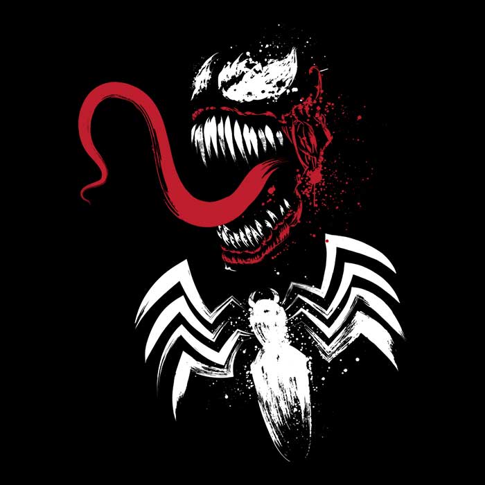 Symbiote Themed Lightweight Polyester Wall Tapestry by Dr. Monekers