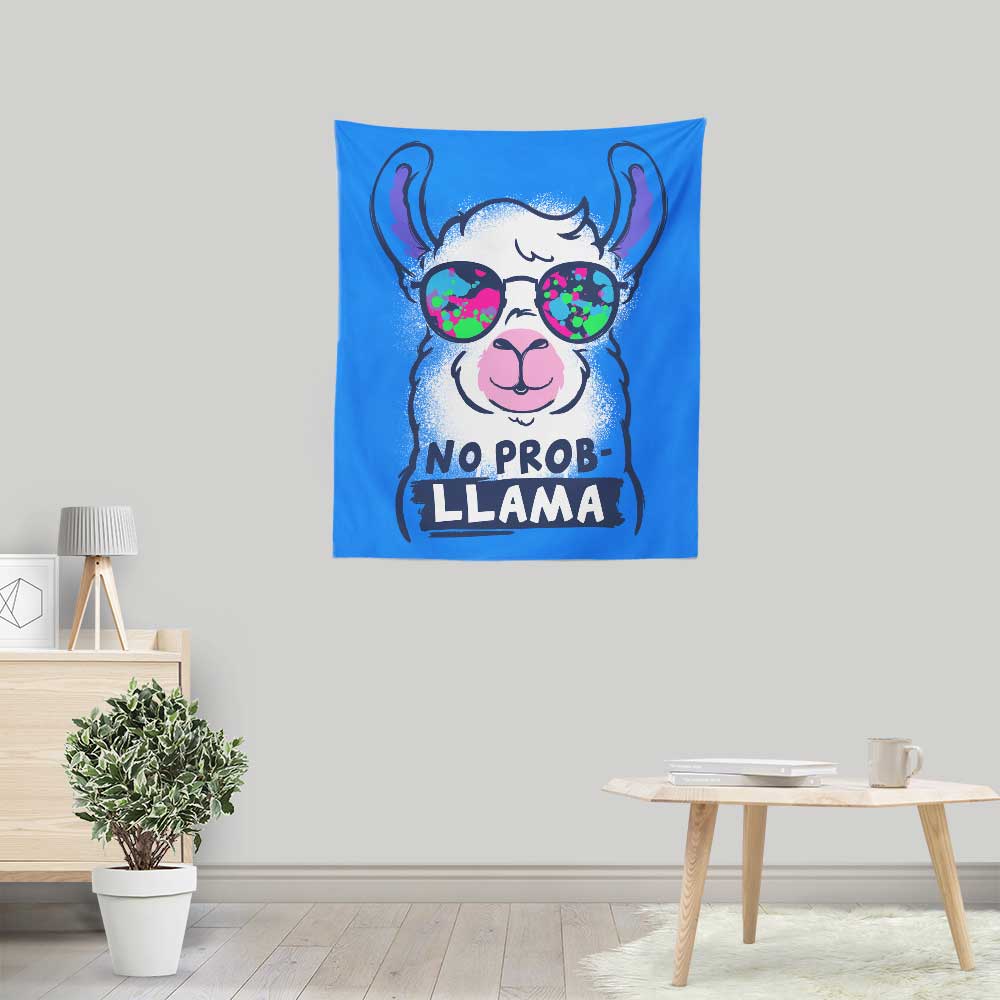 No Probllama Decorative Wall Tapestry for Indoor and Outdoor Use