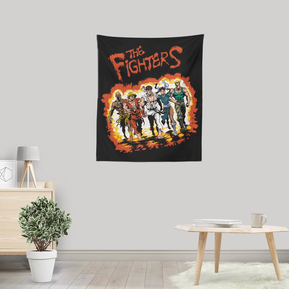 The Fighters Wall Tapestry - Decorative Wall Art by Zascanauta