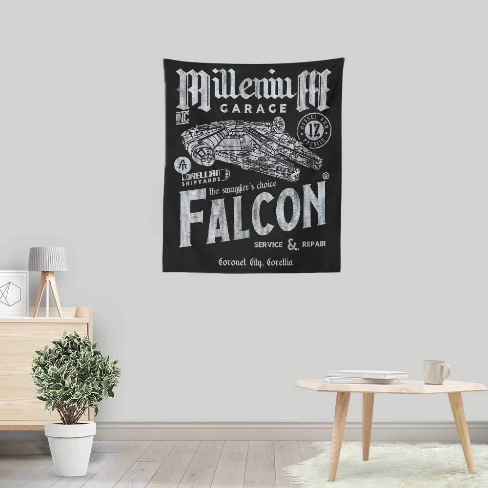 Millennium Garage Wall Decorative Tapestry by Arinesart