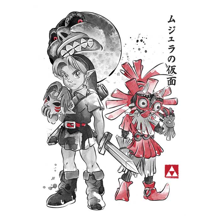 Dr. Monekers' Majora's Sumi-e Lightweight Polyester Wall Tapestry